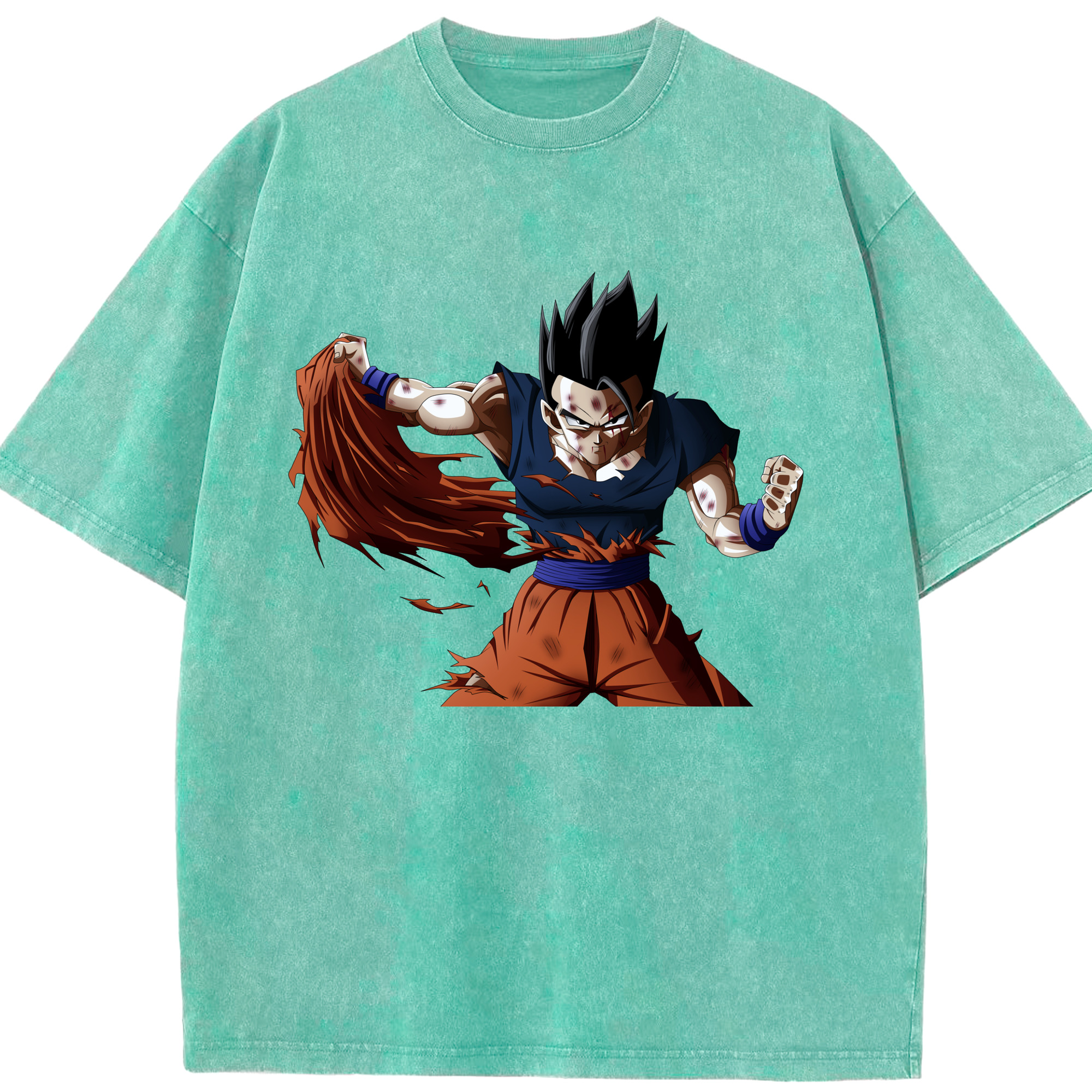 （画像用） ドラゴンボール ベジータ四世（Bejīta Yonsei）DRAGON BALL Vegeta IV 綿100% ヴィンテージ風 半袖Tシャツ（フロントプリント）